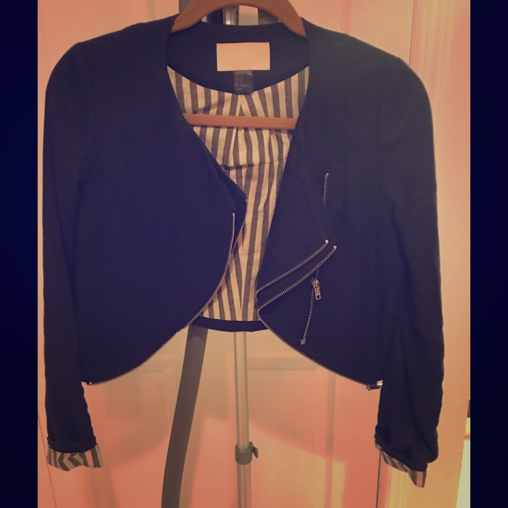 Moto black/grey jacket